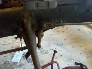 Driver's side brake linkage