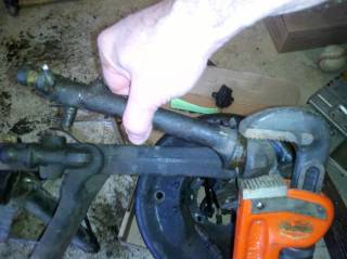 Removal of the brake rod