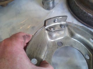 Broken E-brake Plate