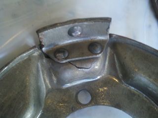 Close-up of broke plate